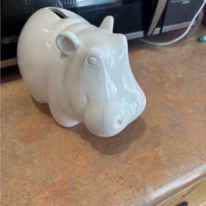 Tiffany & Co. White Hippo Figurine
